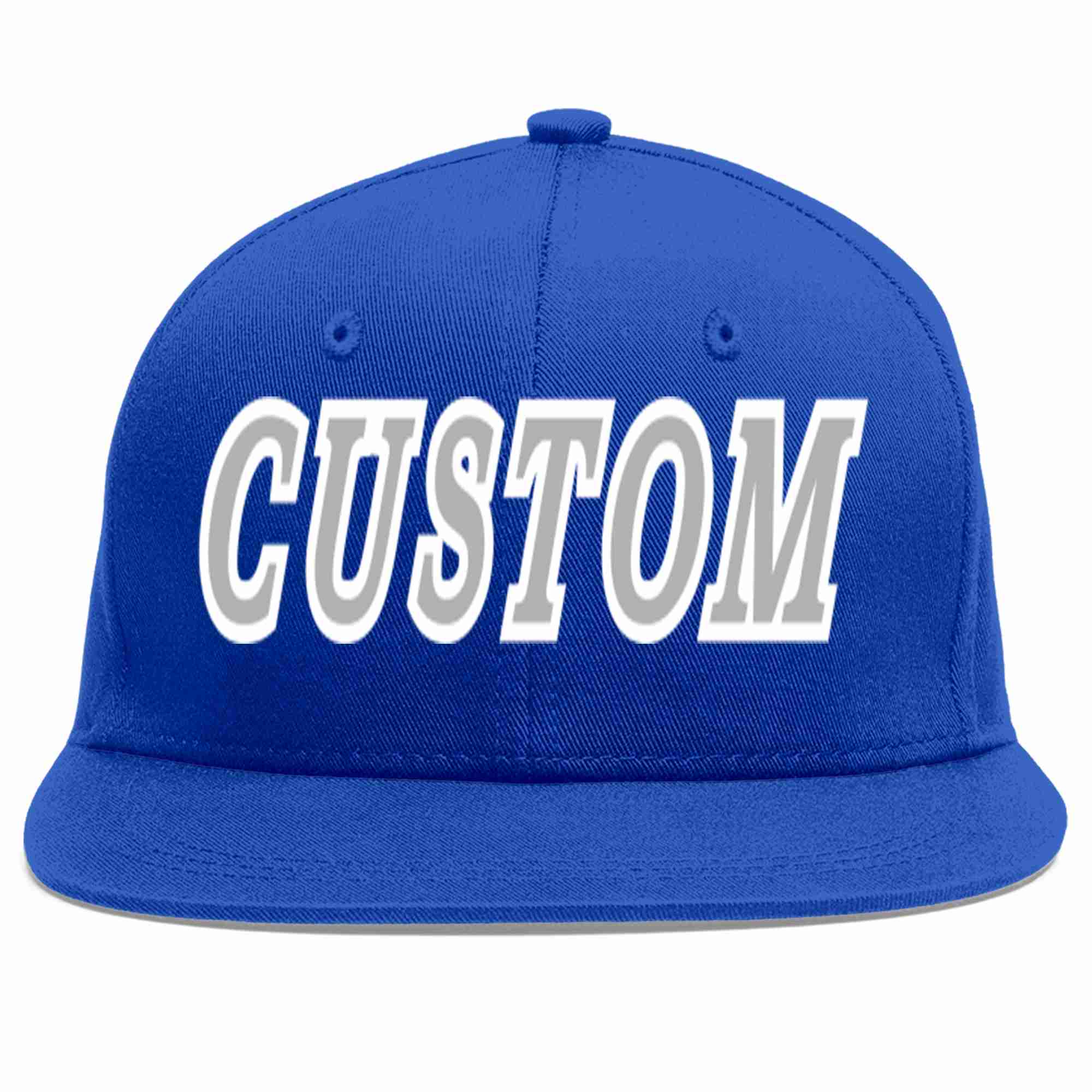 Custom Royal Gray-White Casual Sport Baseball Cap