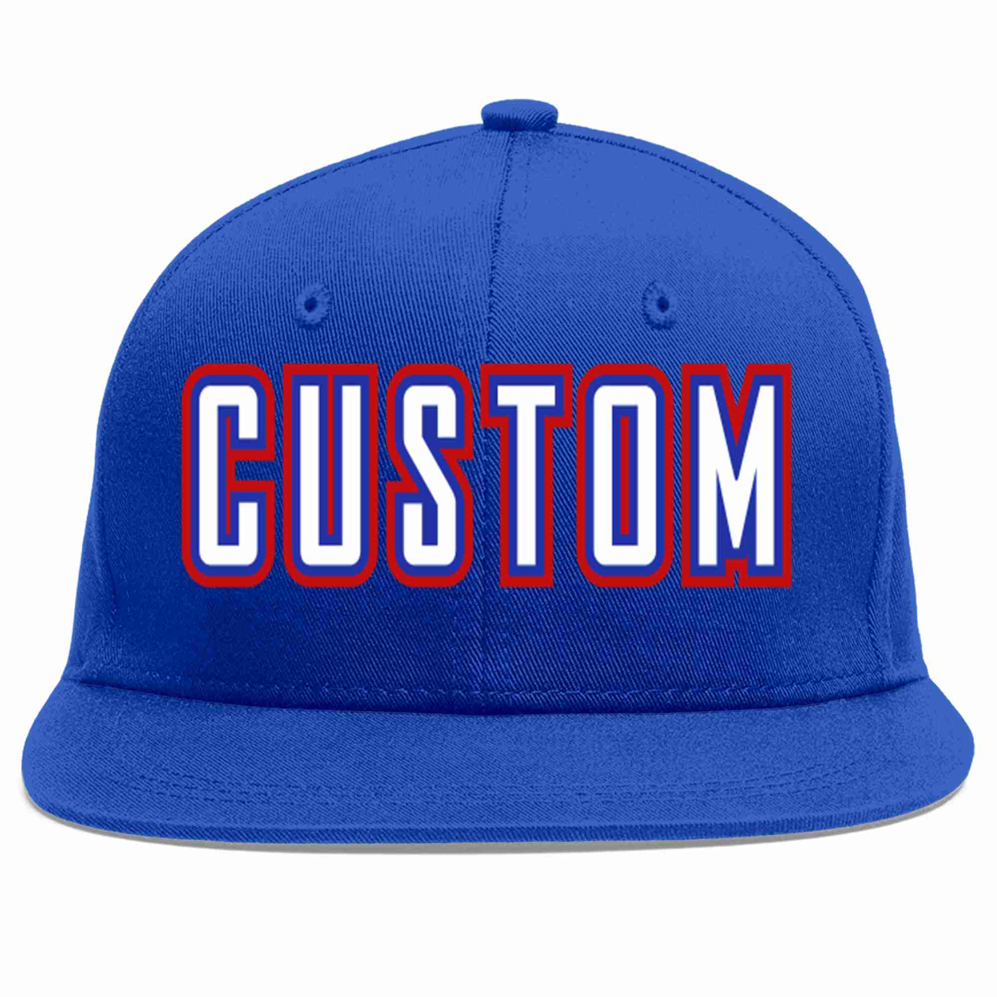 Custom Royal White-Royal Casual Sport Baseball Cap