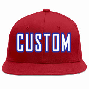 Custom Red White-Royal Casual Sport Baseball Cap