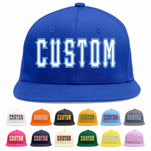 Casquette de baseball de sport décontractée, personnalisée, Royal, blanc-bleu clair