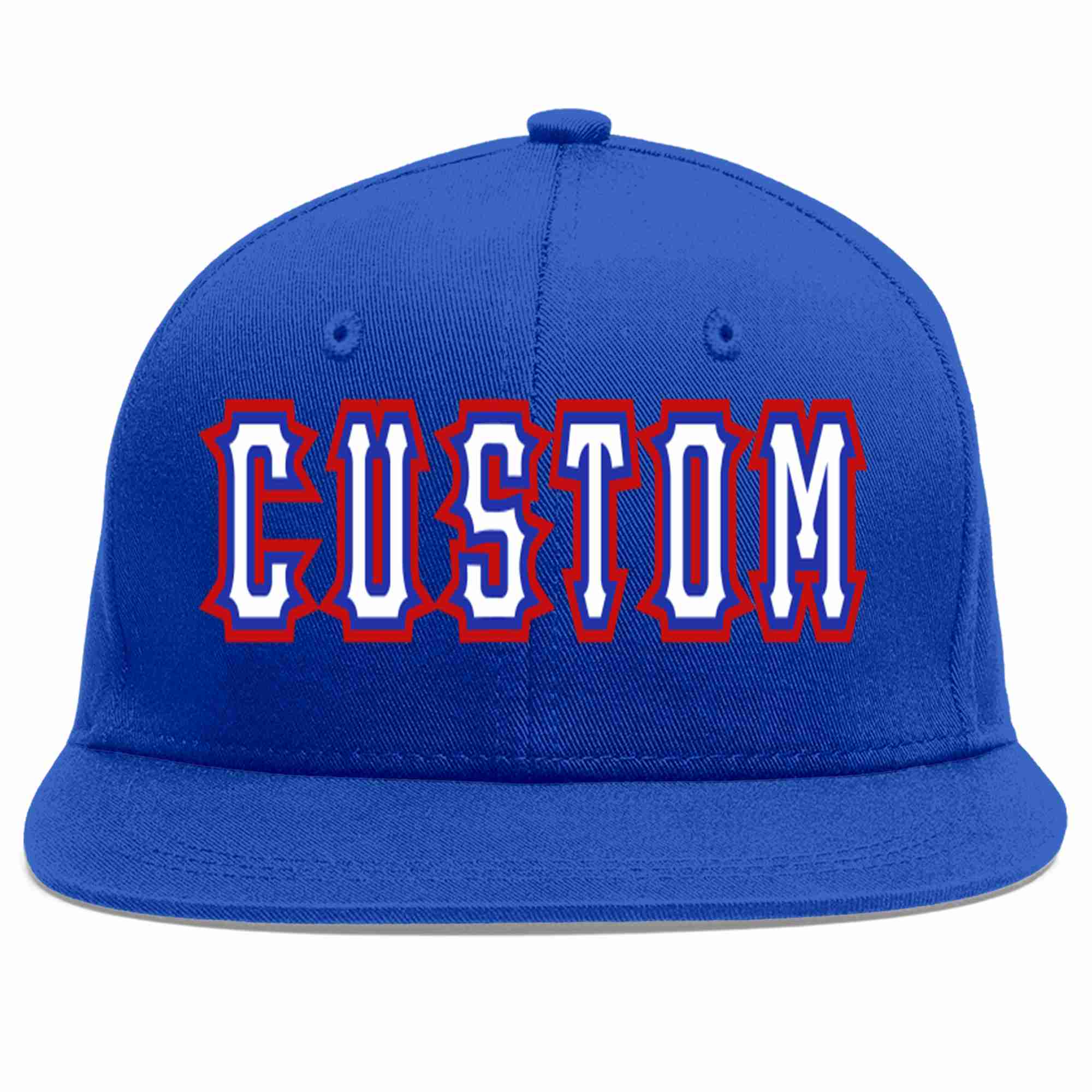 Custom Royal White-Royal Casual Sport Baseball Cap