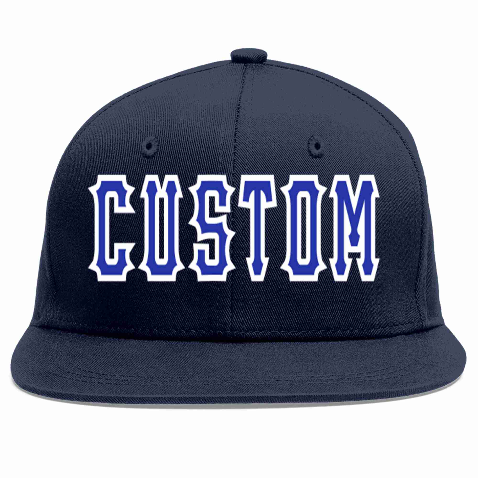 Custom Navy Royal-White Casual Sport Baseball Cap