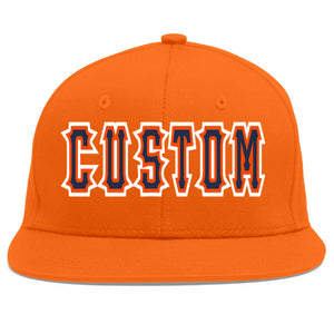 Casquette de baseball sport personnalisée orange marine-orange