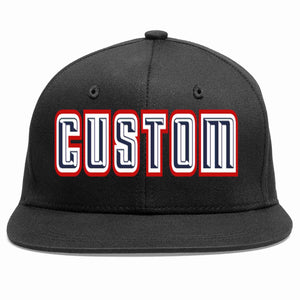 Custom Black Navy-White Casual Sport Baseball Cap