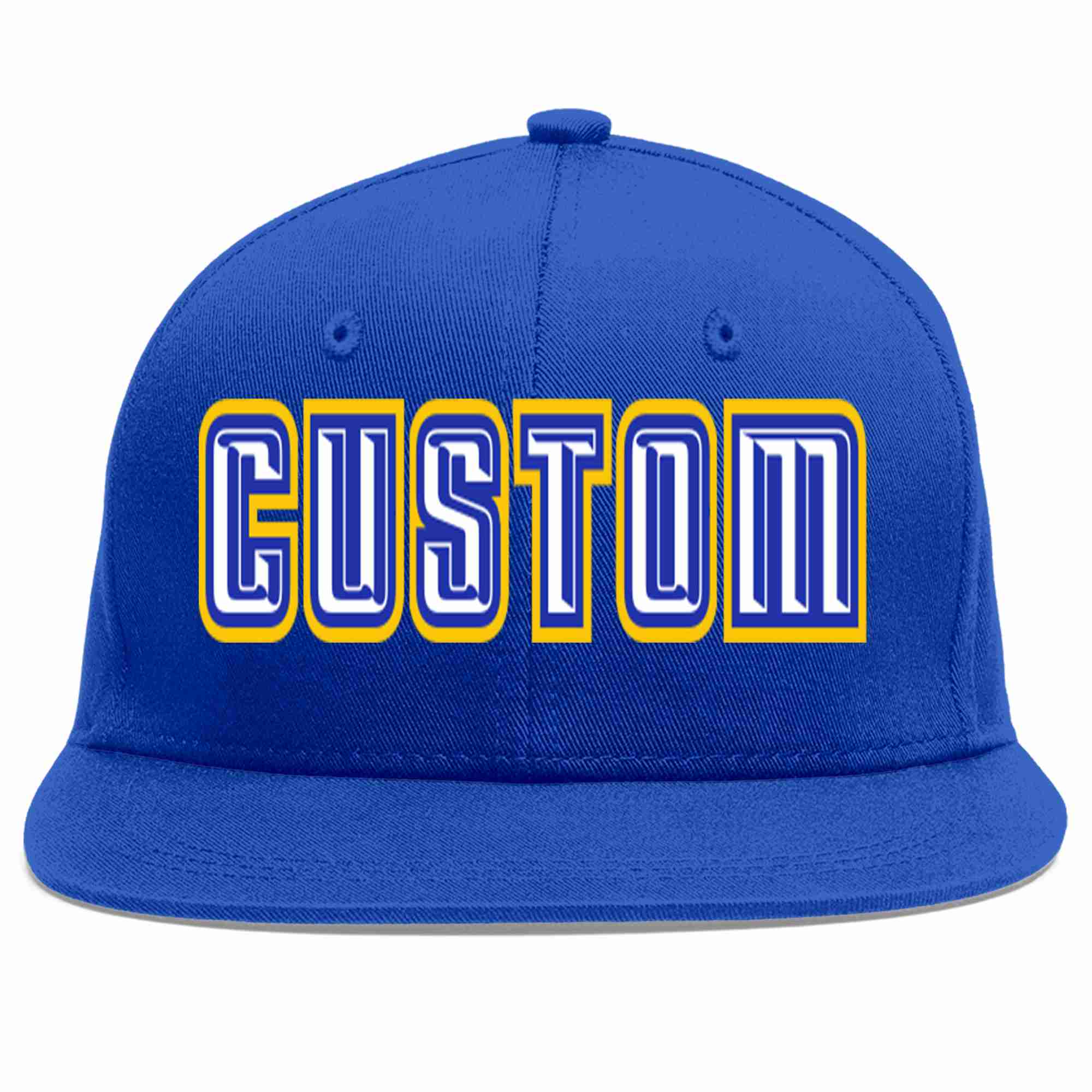 Custom Royal White-Royal Casual Sport Baseball Cap