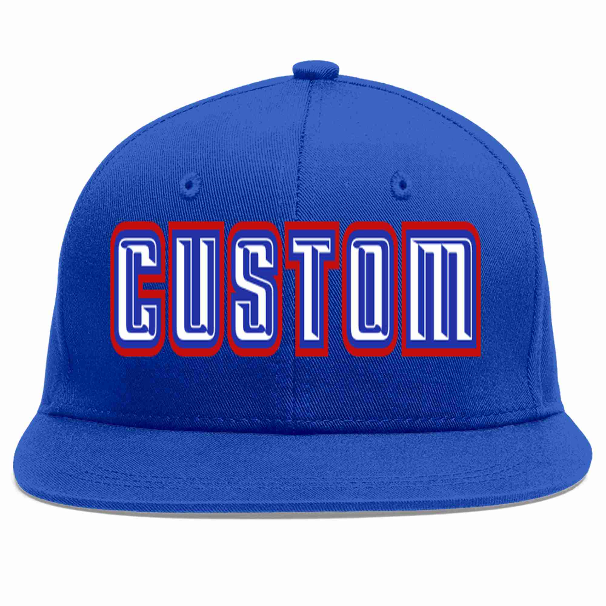 Custom Royal White-Royal Casual Sport Baseball Cap