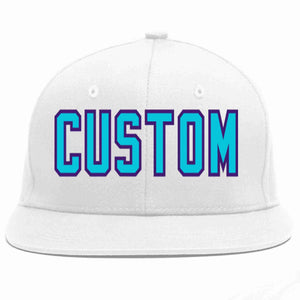 Casquette de baseball de sport décontractée, personnalisée, blanc, bleu clair-violet