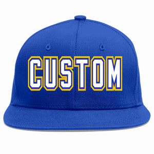 Custom Royal White-Royal Casual Sport Baseball Cap