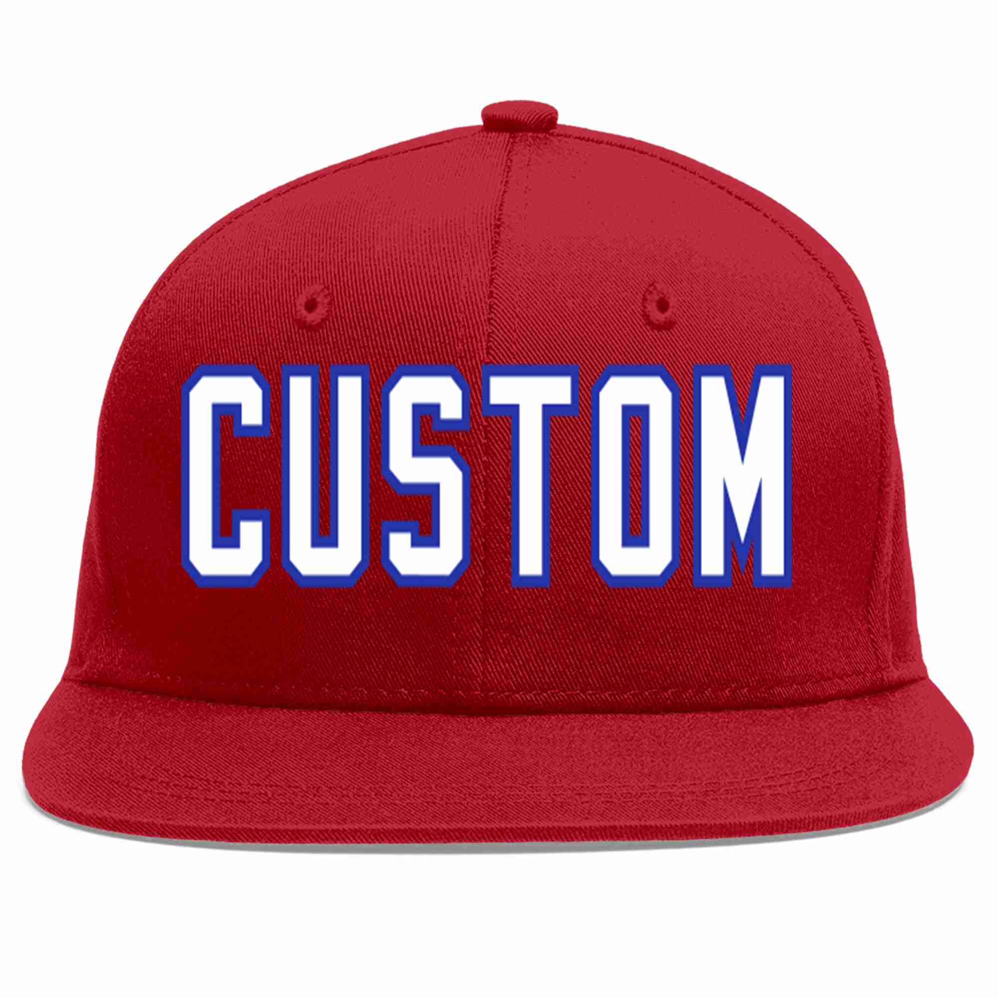 Custom Red White-Royal Casual Sport Baseball Cap