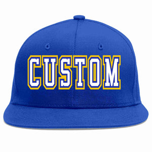 Custom Royal White-Royal Casual Sport Baseball Cap