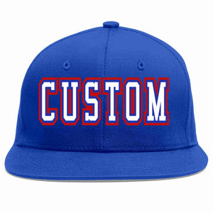 Custom Royal White-Royal Casual Sport Baseball Cap