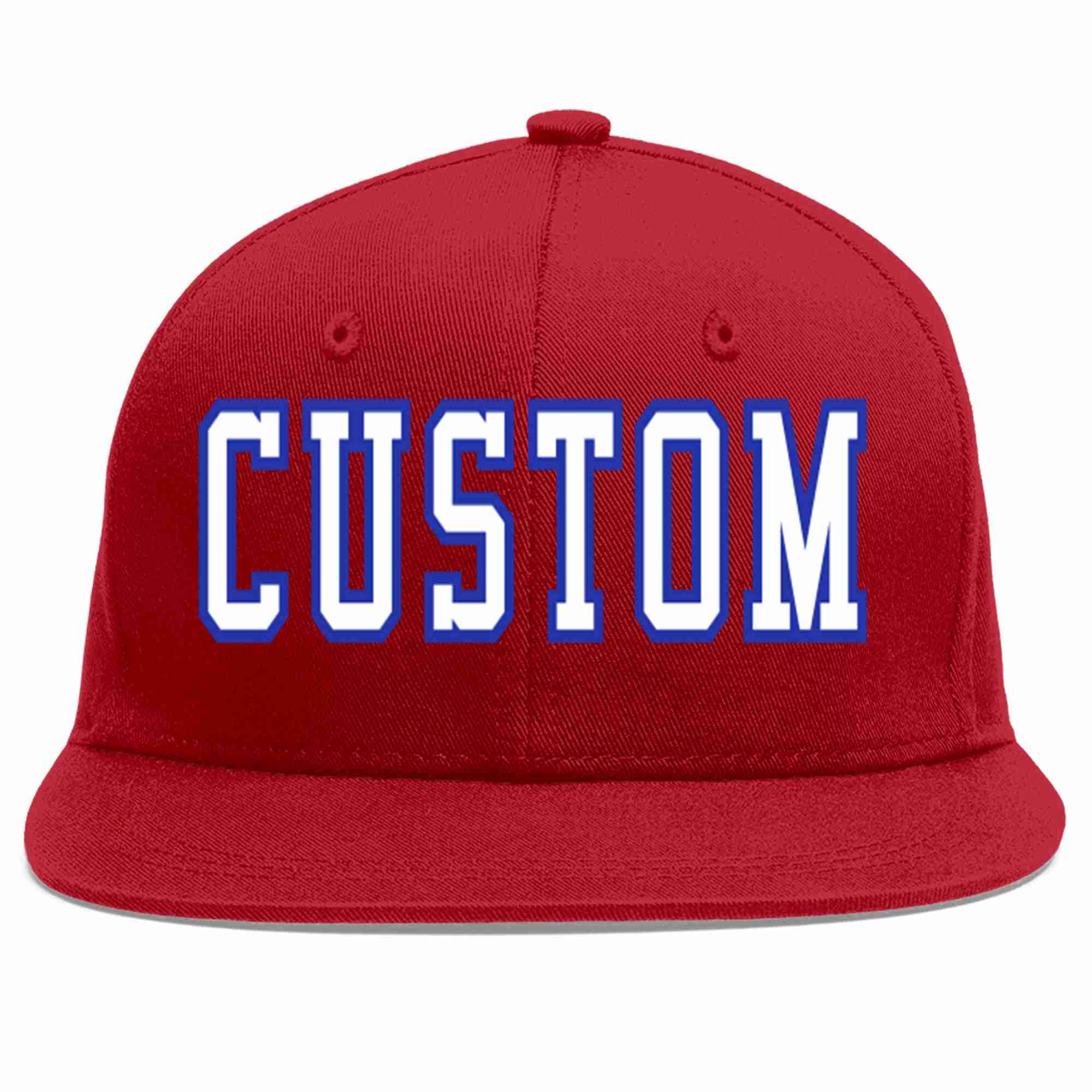 Custom Red White-Royal Casual Sport Baseball Cap