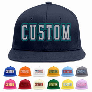 Custom Navy Gray-Navy Casual Sport Baseball Cap