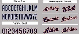 Custom Gray Navy-Orange Classic Tops Casual Basketball Jersey