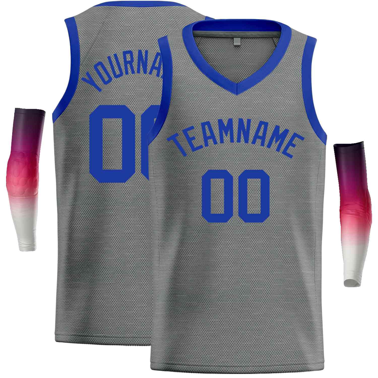 Custom Dark Gray Blue-Classic Tops Men Casual Basketball Jersey