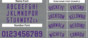 Maillot de basket-ball décontracté, haut classique violet gris foncé personnalisé