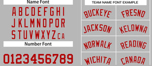 Custom Gray Red-Classic Tops Men Casual Basketball Jersey