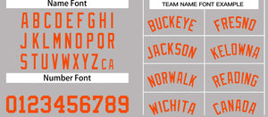 Maillot de basket-ball décontracté, haut classique gris Orange personnalisé