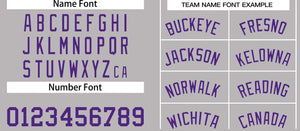 Maillot de basket-ball décontracté, haut classique gris violet personnalisé