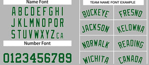 Custom Gray Green-White Classic Tops Men Casual Basketball Jersey