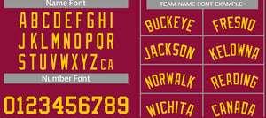 Custom Maroon Yellow-Classic Tops Men Casual Basketball Jersey