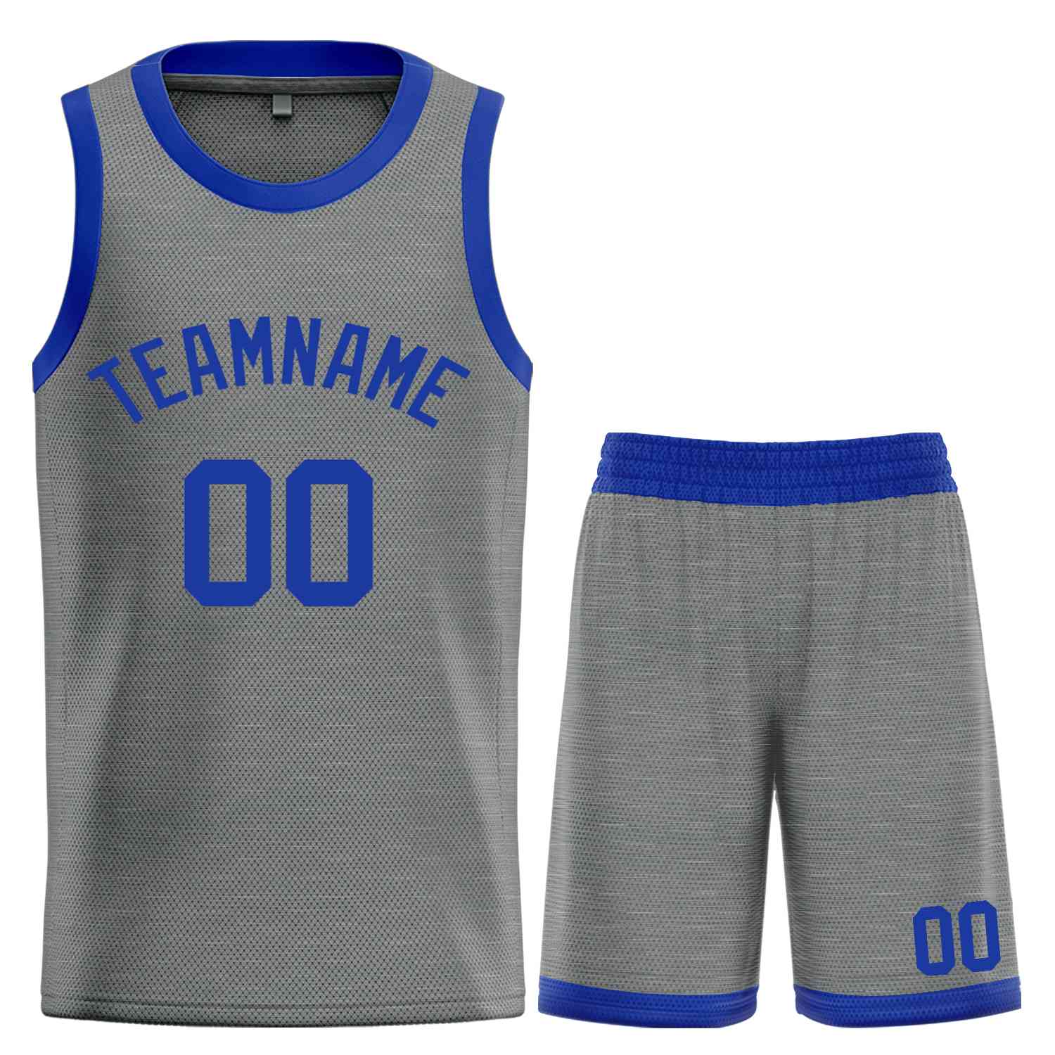 Custom Dark Gray Royal Classic Sets Bull Basketball Jersey