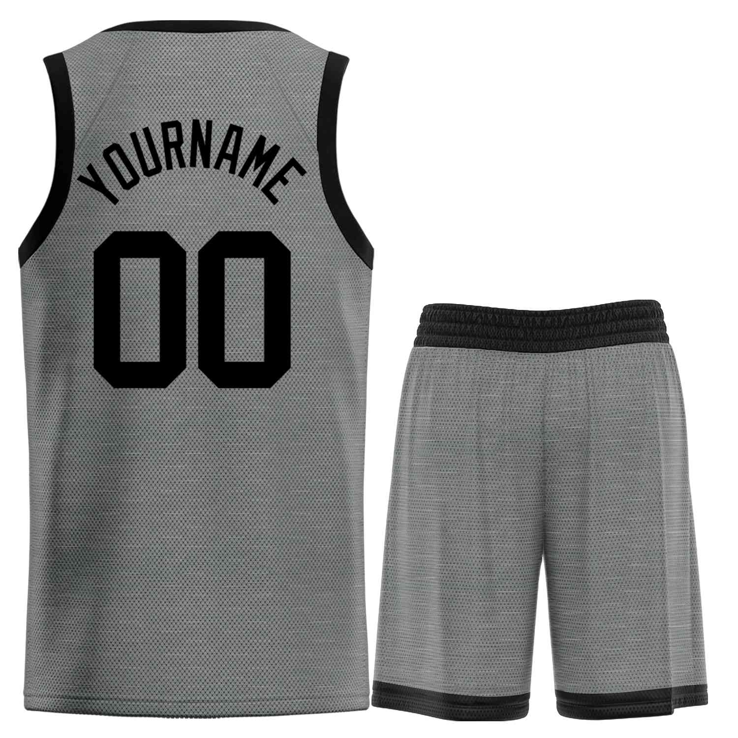 Custom Dark Gray Black Classic Sets Bull Basketball Jersey