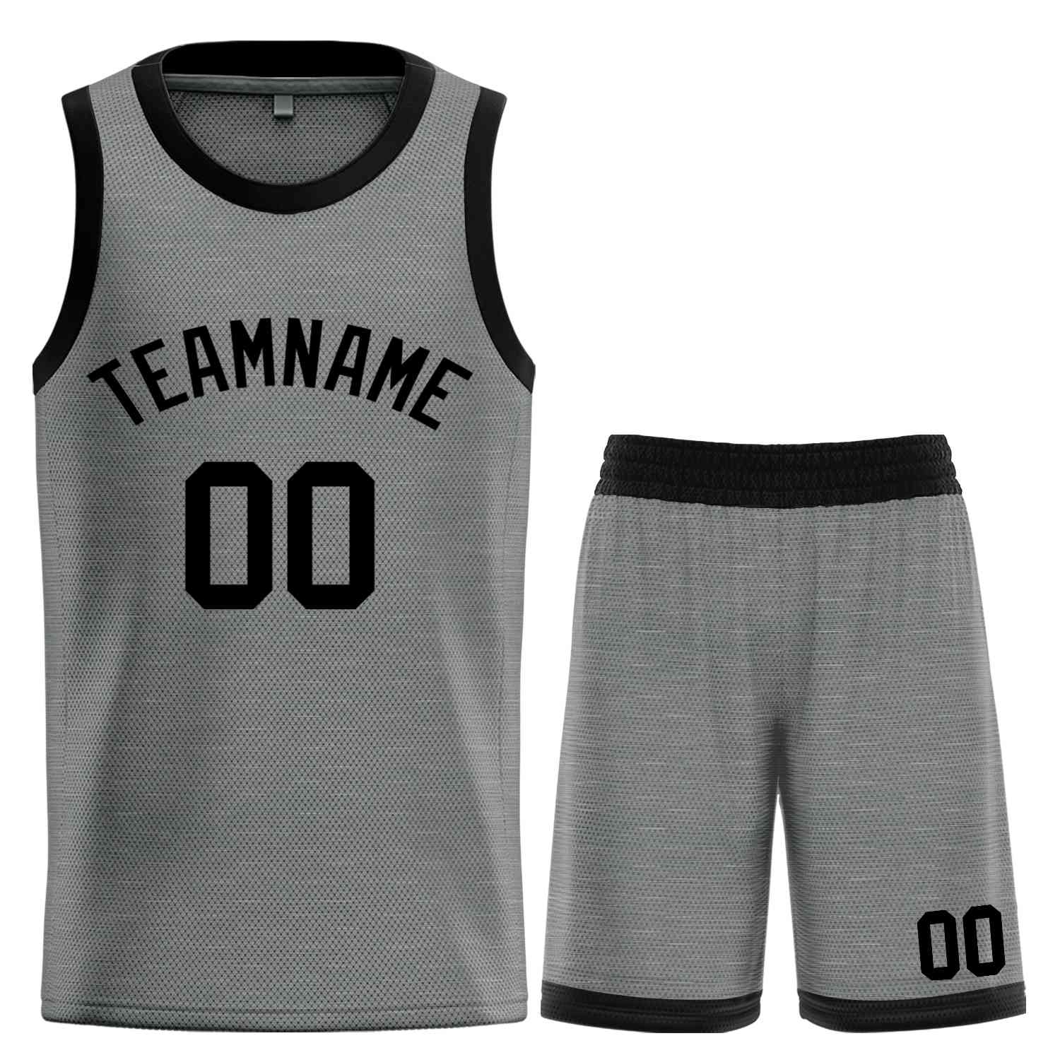 Custom Dark Gray Black Classic Sets Bull Basketball Jersey