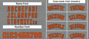 Custom Dark Gray Orange-Black Classic Sets Bull Basketball Jersey