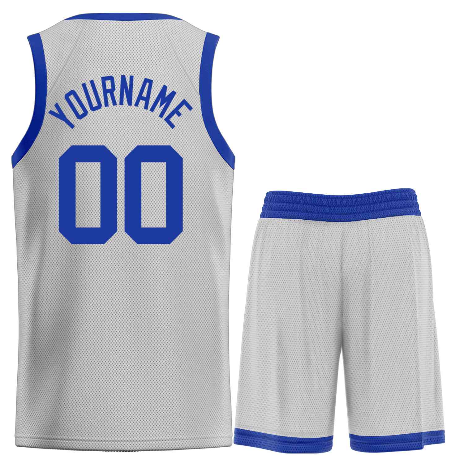 Custom Gray Royal Classic Sets Bull Basketball Jersey