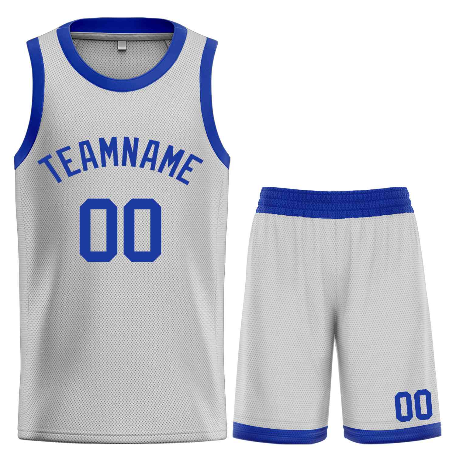 Custom Gray Royal Classic Sets Bull Basketball Jersey