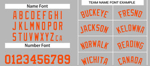 Custom Gray Orange Classic Sets Bull Basketball Jersey