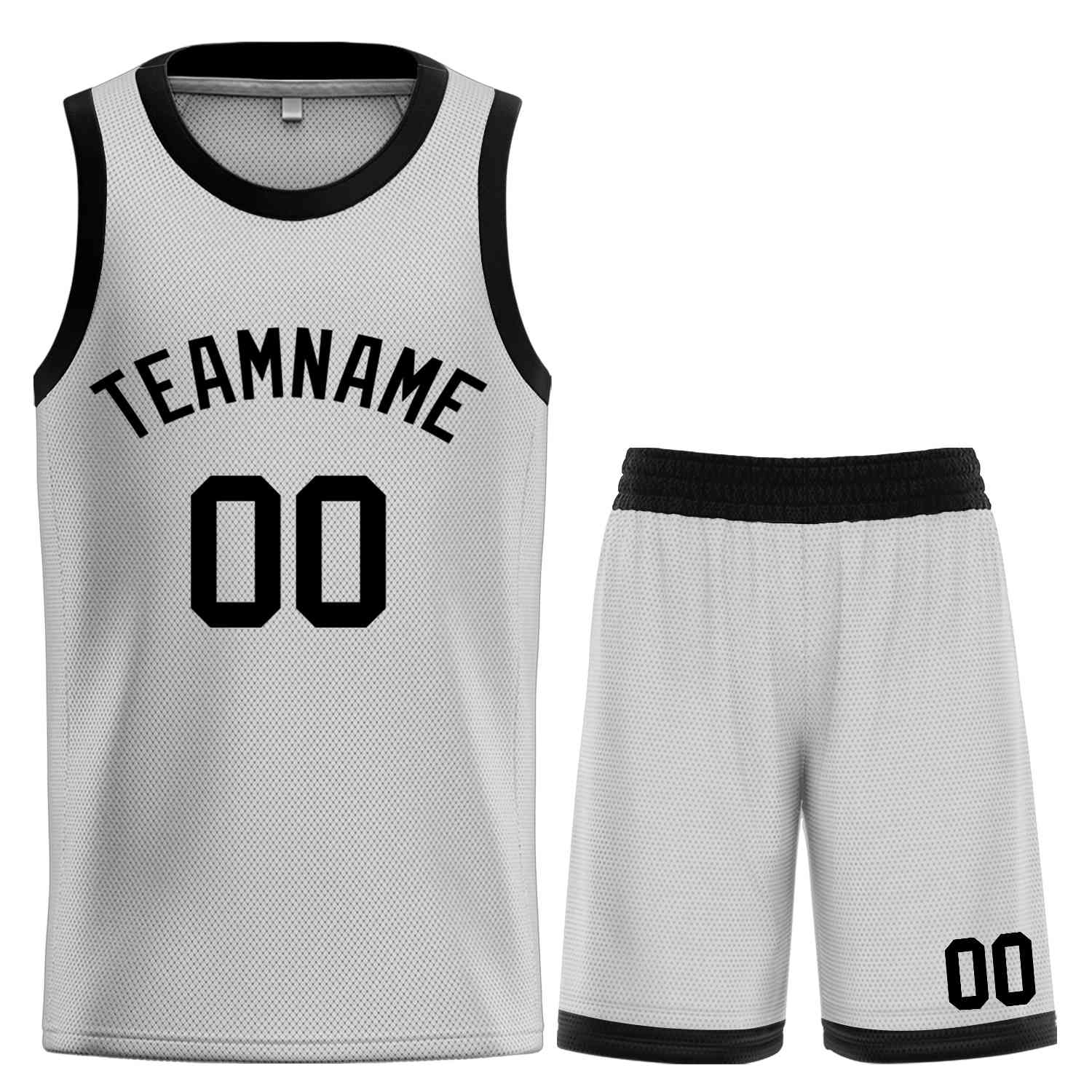 Custom Gray Black Classic Sets Bull Basketball Jersey