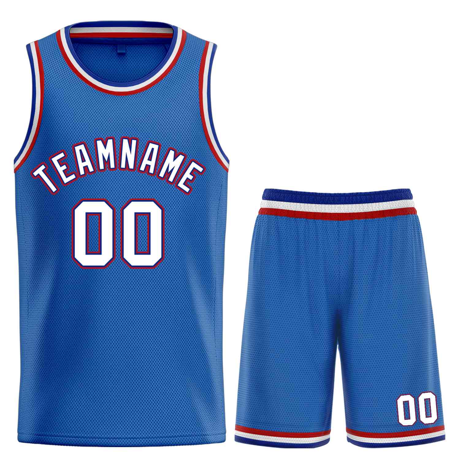 Maillot de basket-ball incurvé personnalisé bleu Royal-White Bull Classic