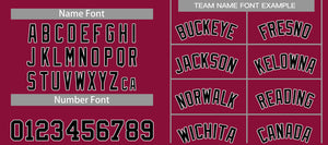 Custom Maroon Black-White Classic Sets Curved Basketball Jersey