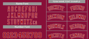 Custom Maroon Red-Gray Classic Sets Curved Basketball Jersey