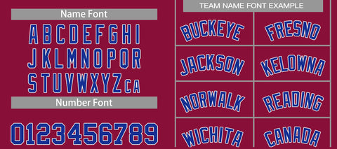 Custom Maroon Royal-White Classic Sets Curved Basketball Jersey