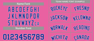 Custom Pink Royal-White Classic Sets Bull Basketball Jersey