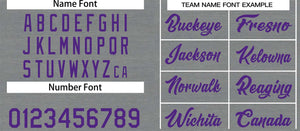 Maillot de basket-ball décontracté, haut classique violet gris foncé personnalisé