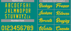 Custom Teal Yellow Classic Tops Casual Basketball Jersey