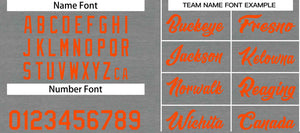 Custom Dark Gray Orange Heal Sports Uniform Classic Sets Basketball Jersey