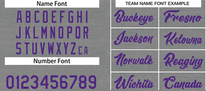 Custom Dark Gray Purple Heal Sports Uniform Classic Sets Basketball Jersey