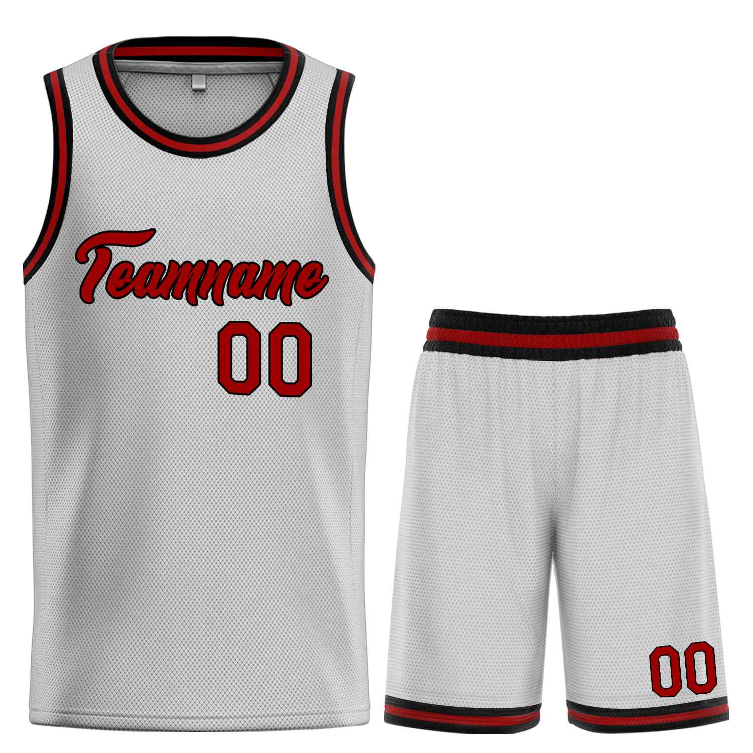 Custom Gray Maroon-Black Heal Sports Uniform Classic Sets Basketball Jersey