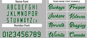 Custom Gray Green-White Heal Sports Uniform Classic Sets Basketball Jersey