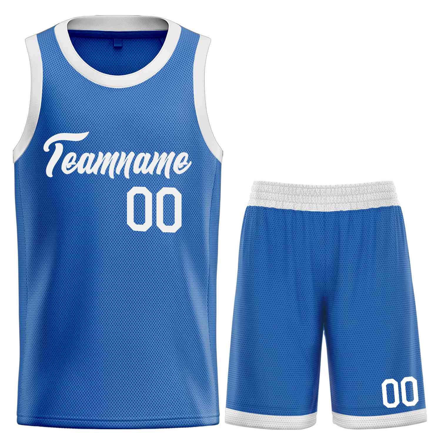 Uniforme de sport personnalisé bleu blanc, ensembles classiques de basket-ball, maillot de basket-ball