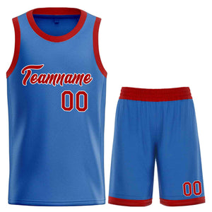 Uniforme de sport de guérison bleu marron-blanc personnalisé, ensembles classiques, maillot de basket-ball