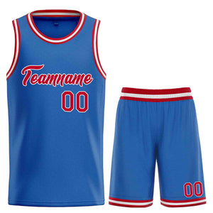 Uniforme de sport de guérison bleu marron-blanc personnalisé, ensembles classiques, maillot de basket-ball