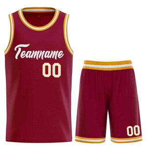 Uniforme de sport personnalisé marron WhiteHeal, ensembles classiques, maillot de basket-ball