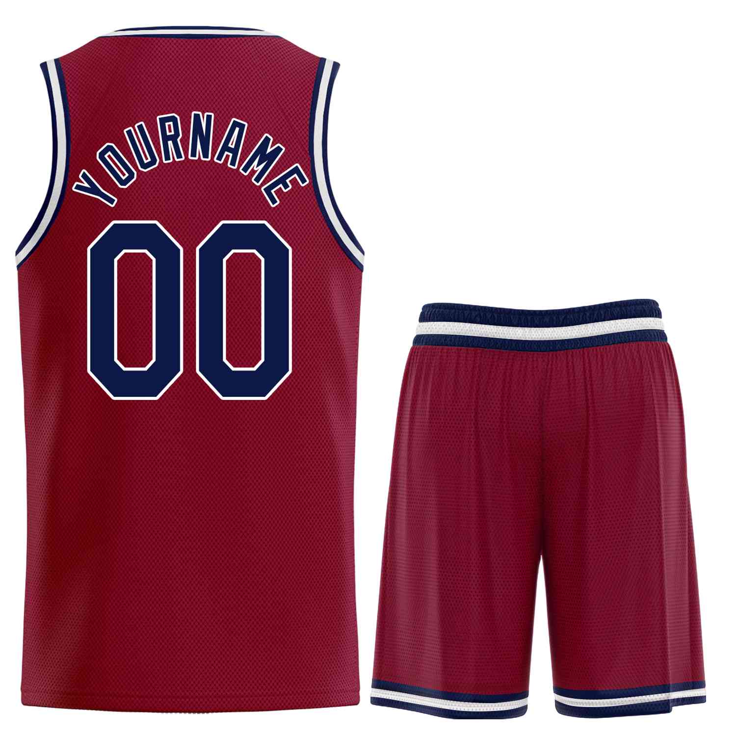 Custom Maroon Navy-White Heal Sports Uniform Classic Sets Basketball Jersey