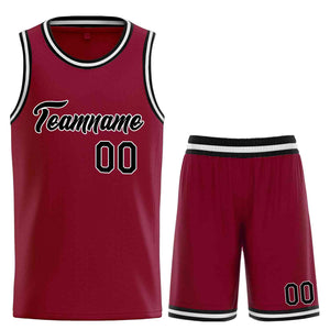 Uniforme de sport de guérison personnalisé marron noir-blanc, ensembles classiques, maillot de basket-ball